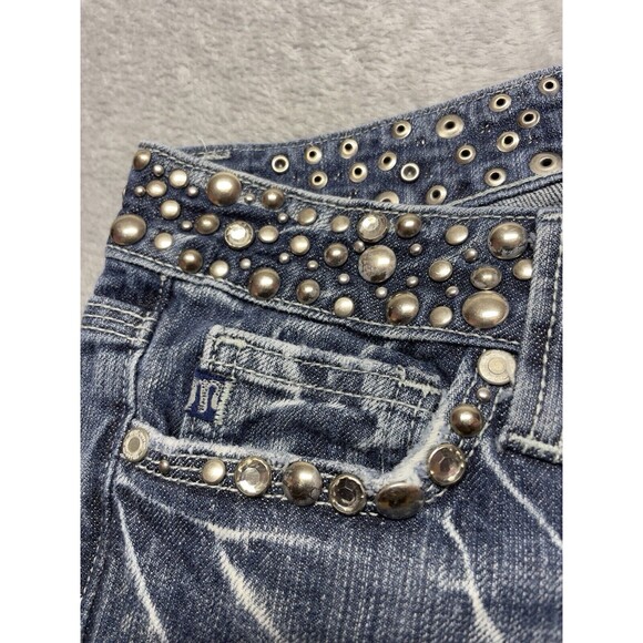 Miss Me JP42885 Bootcut Women's Embellished Studded Low-Rise Jeans Size 28 - Picture 8 of 15